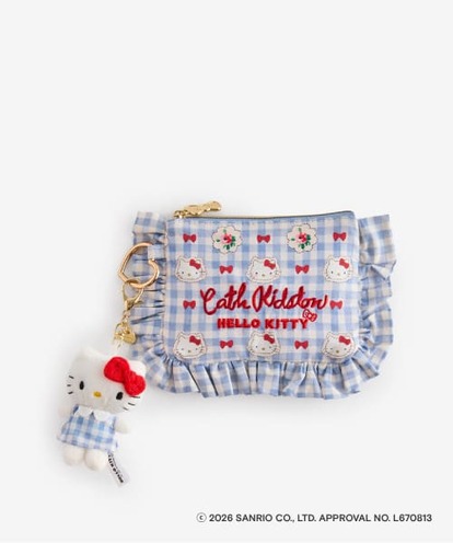 ハローキティ キャスキッドソン フリルティッシュポーチ シールセット Cath Kidston×ハローキティ】“カワイイ”が詰まった最強コラボ出るよ
