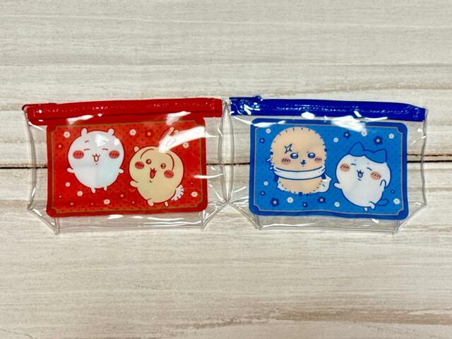 【ちいかわ ビニールポーチ マチ付き】各110円（税込）