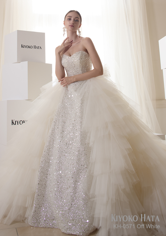 【KIYOKO HATA キヨコハタ】新作ウェディングドレス：KH-0571_OffWhite