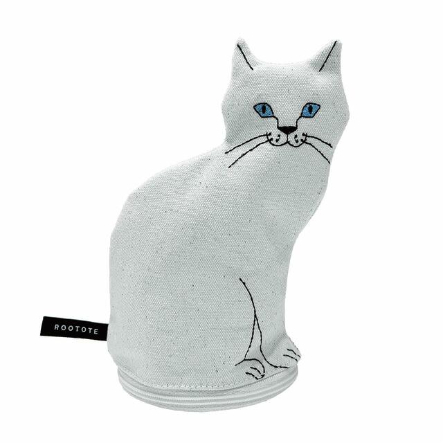 〈ポーチ〉 商品名：EU.ウィズルー.オスワリネコｰA（カラー：02/ HAI）