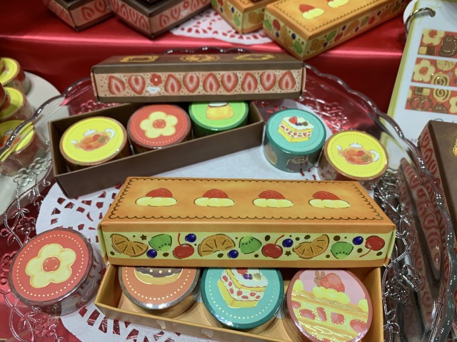 バターサンド柄の可愛い箱に好きなマステを3つ選べる