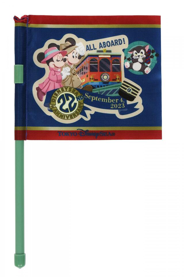 フラッグ 700円|東京ディズニーシー22周年記念グッズ|販売店舗:東京ディズニーシー「スチームボート・ミッキーズ」|発売日:2023年9月4日(月)