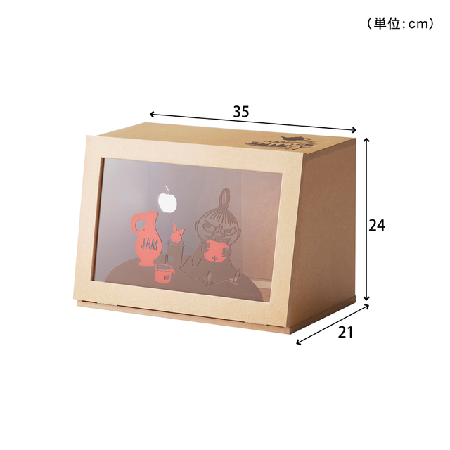 両面から使えるカウンター上収納ボックス／リトルミイ 「ムーミン」｜￥12,900 （税込）