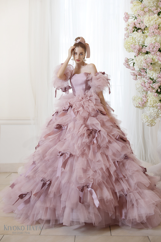 KIYOKO HATA（キヨコハタ）新作ウェディングドレス　KH-0580_Pink