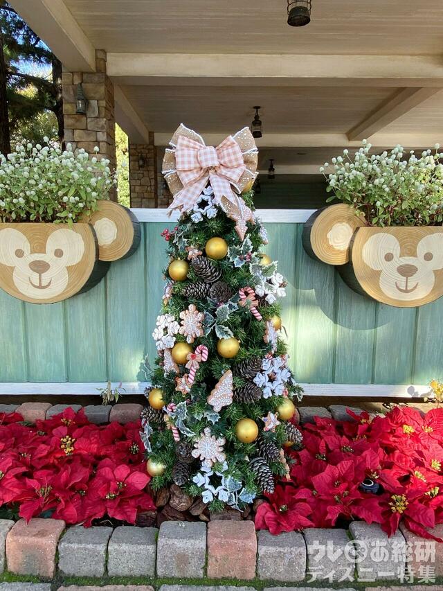 ダッフィーたちのクリスマスツリー