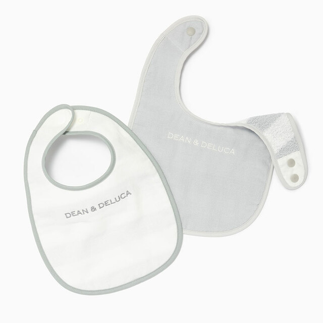 【DEAN & DELUCA ベビーシリーズ】スタイ グレー/ホワイト