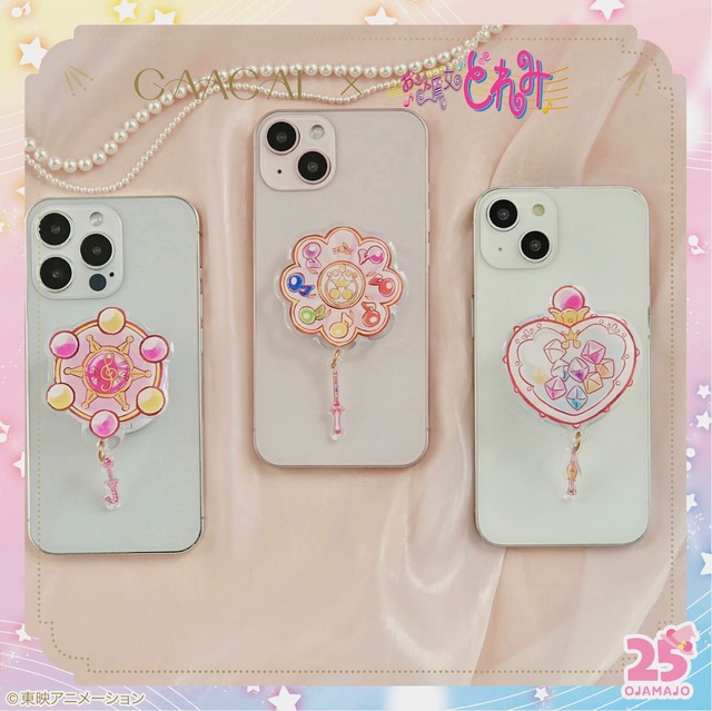 【GAACAL×おジャ魔女どれみ25周年記念のコラボ商品第3弾】GAACAL×おジャ魔女どれみ スマホグリップ 980円