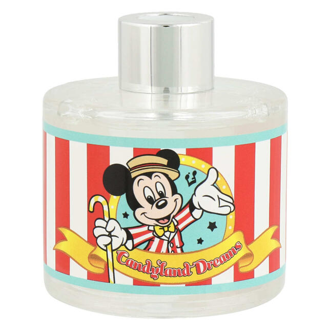 ルームフレグランス 2,500円｜ディズニーキャラクターがいっぱいのグロサリーストアをモチーフにしたグッズ｜販売店舗：東京ディズニーランド「ホームストア」、東京ディズニーシー「ヴィラ・ドナルド・ホームショップ」｜発売日：2024年10月10日（木）