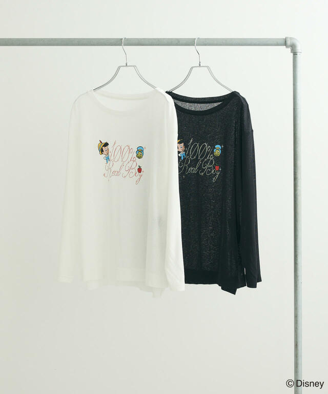 ラメロゴシアーTシャツ ￥3,990｜Green Parks『ピノキオ』コレクション