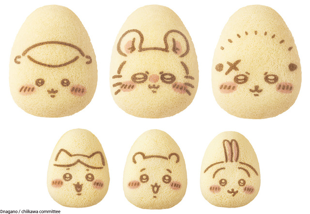 「​​​ちいかわバナナプリンケーキ」＜価格：4個入 853円（税込）／8個入 1,706円（税込）＞【「ちいかわ」×「東京ばな奈」のポップアップショップが、東京ソラマチ(R)に期間限定オープン！最新作のクッキーサンドも登場！】