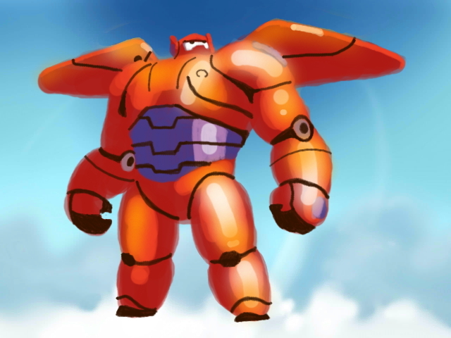 こんなにかっこいいベイマックスも描けちゃいます! 