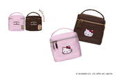 <HELLO KITTY>バニティポーチ ピンク/ブラウン 4,180円(税込)