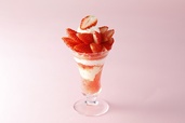 愛媛県産苺“紅い雫”のパフェ