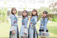 左からNMB48・小嶋花梨、上西怜、渋谷凪咲、川上千尋