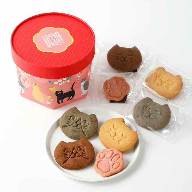 【紀ノ国屋】「紀ノ国屋 ねこクッキーアソート」14枚 ￥1,058