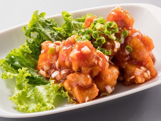 鶏のチリチリソース