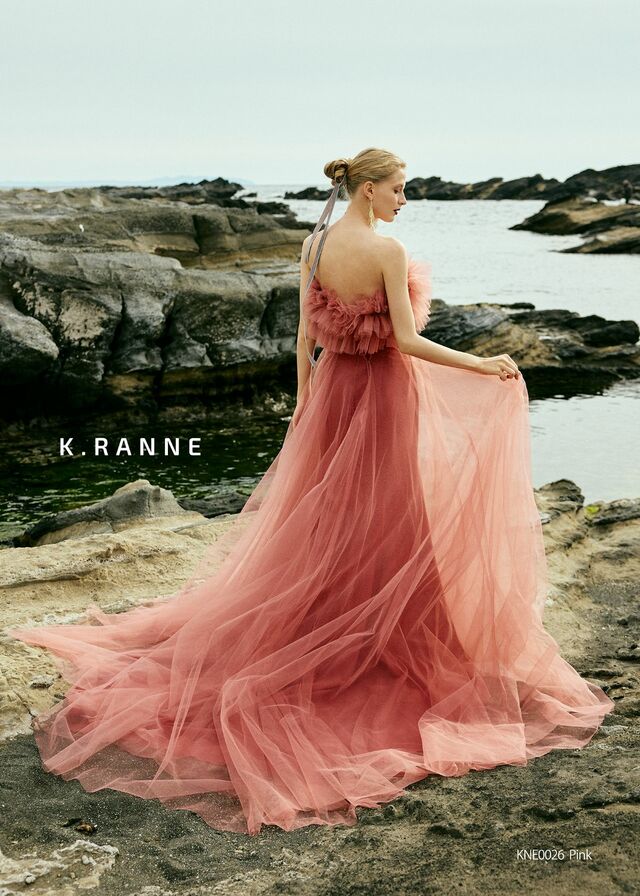 「K.RANNE-クランネ-」新作ウェディングドレス KNE0026_Pink