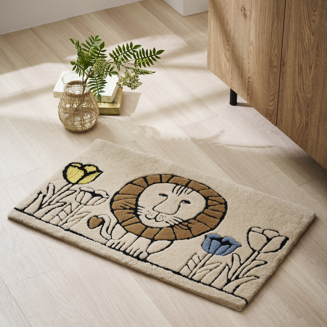 【リサ・ラーソン 冬のホームアイテム】玄関マット(ライオン)