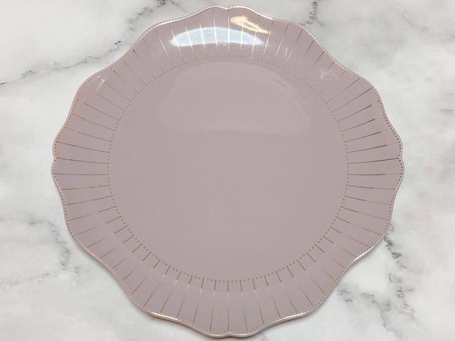 【Francfranc（フランフラン）】ラフィネ プレート M ライトグレー／税込1,200円