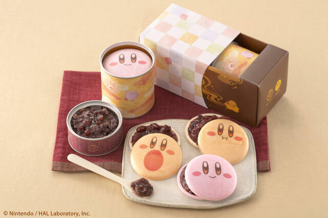 「カービィのまんまる手づくり最中 1缶入」＜価格：税込1,836円（本体1,700円）＞【ちょい足しアレンジもできる「『カービィのまんまる手づくり最中』に「抹茶あん」が新登場！】　