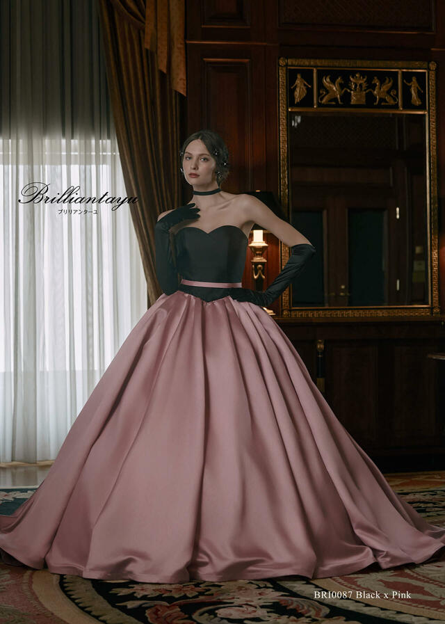 クラウディア｜「Brilliantayu （ブリリアンターユ）」新作ウェディングドレス｜BRI-0087_Black x Pink