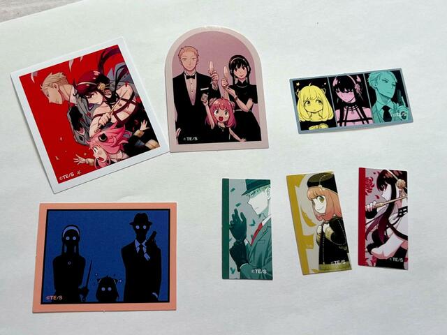 いろいろな形の美麗シリーズ（7枚）大人っぽい美麗な雰囲気のシールも！