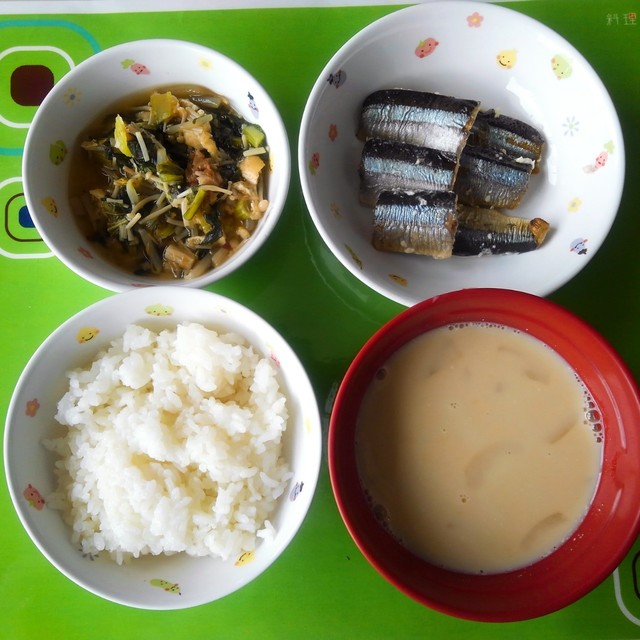 明日葉保育園の給食例