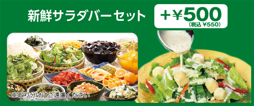 新鮮サラダバーセット