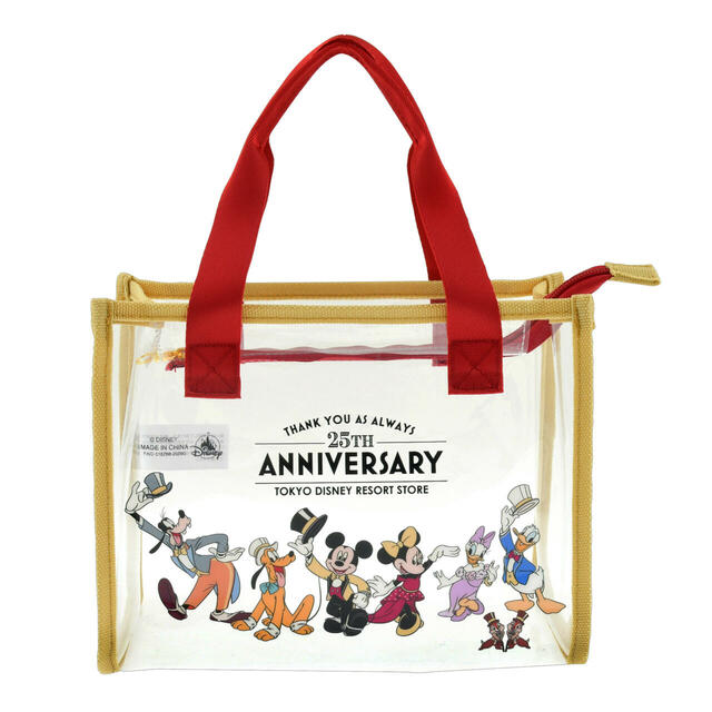 【東京ディズニーリゾート店限定】【HillValley】ミッキー&フレンズ ポップコーン メープルバニラ、ストロベリー バッグ入り チャーム付き 東京ディズニーリゾート店25周年記念 3,500円