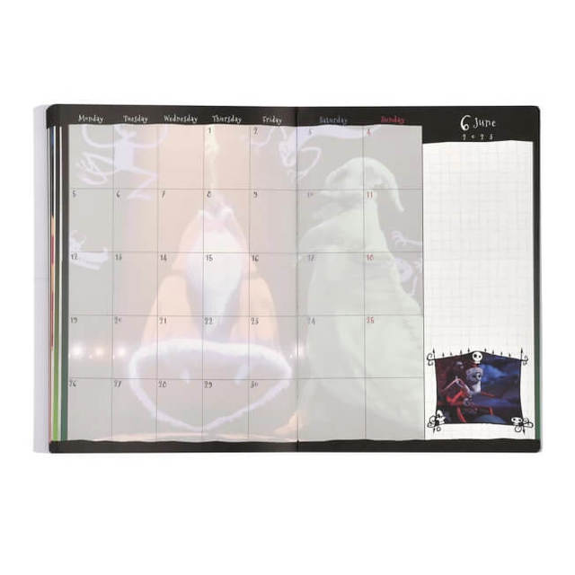 ティム・バートン ナイトメアー・ビフォア・クリスマス 手帳・スケジュール帳 2023 B6 メタリック CALENDARS ＆ ORGANIZERS 1,980円