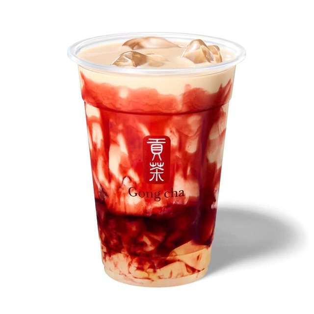 【ゴンチャ】りんごとクランベリー ミルクティー（ICED/M） 650円 