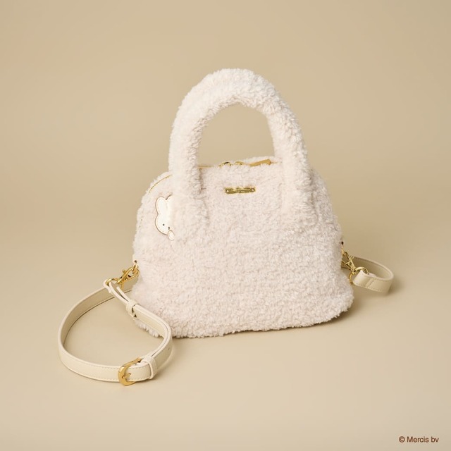 【サマンサタバサプチチョイス×ミッフィー】もこもこでふわふわのボアハンドバッグ