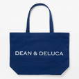 【DEAN & DELUCA「A BAG FOR HAPPINESS 2025」ラピスブルー/Lサイズ】約縦32×横45×マチ13cm。大容量サイズでまとめ買いにも便利!