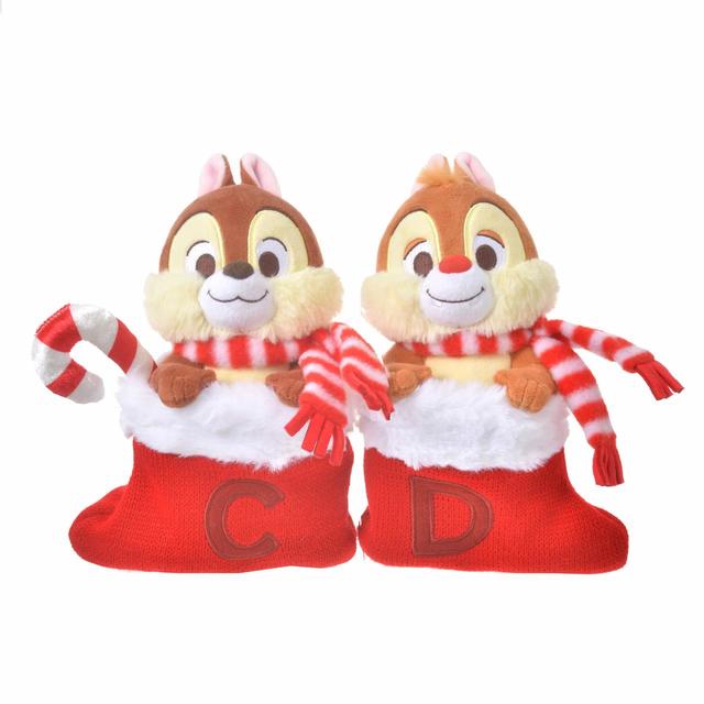 チップ＆デール ぬいぐるみキーホルダー・キーチェーン Disney Christmas 2021／3,630円