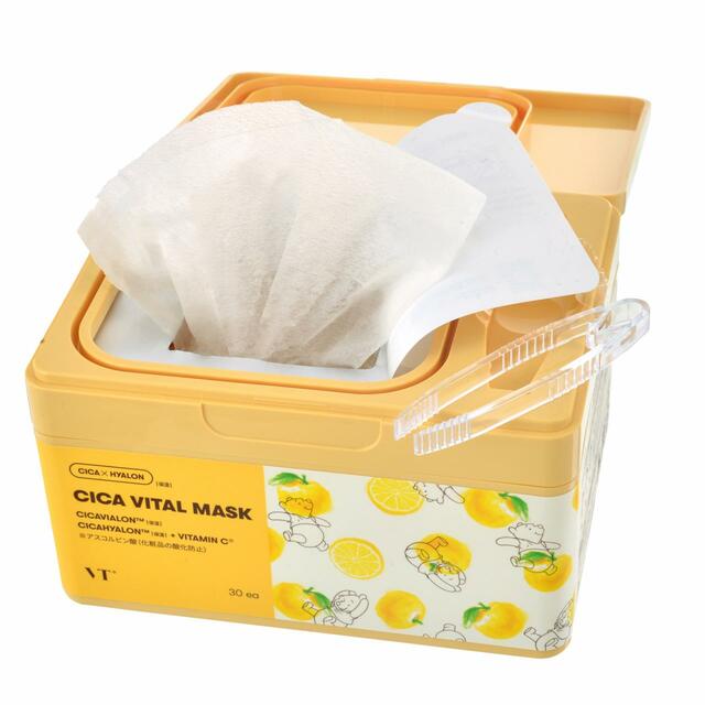 【VT COSMETICS】プーさん フェイスマスク シカバイタル マスク 30枚入り YUZU POOH 2,500円