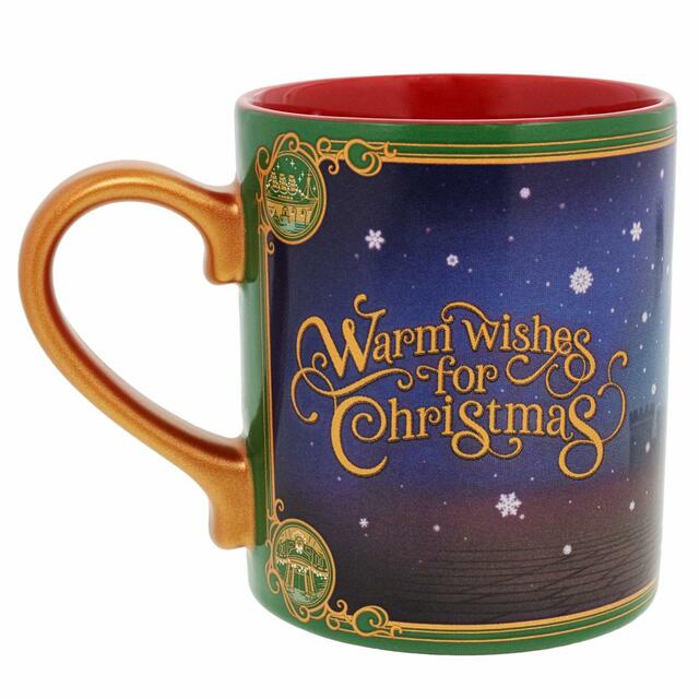 マグカップ 1,800円｜「ディズニー・クリスマス」スペシャルグッズ｜東京ディズニーリゾート40周年“ドリームゴーラウンド”｜発売日：2023年11月7日（火）｜販売店舗：東京ディズニーランド「ディズニー＆カンパニー」、東京ディズニーシー「エンポーリオ」