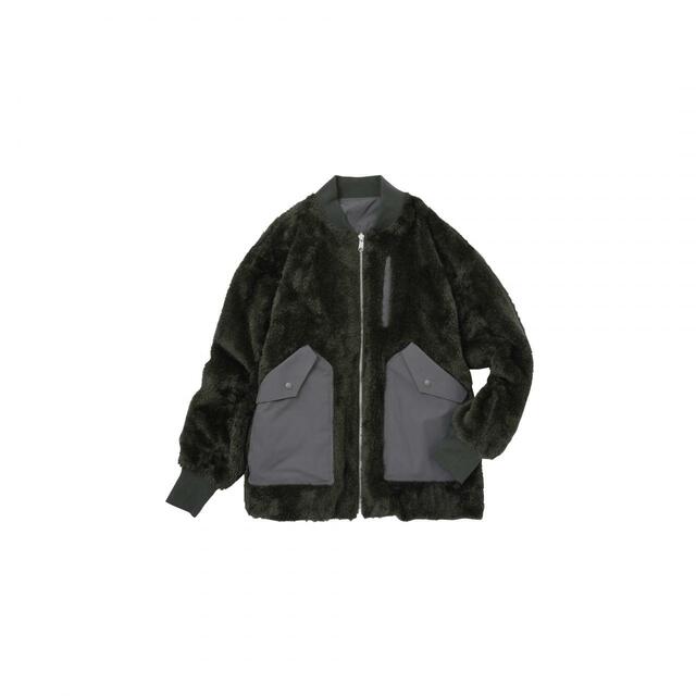 リバーシブル MA1タイプブルゾン カーキ 