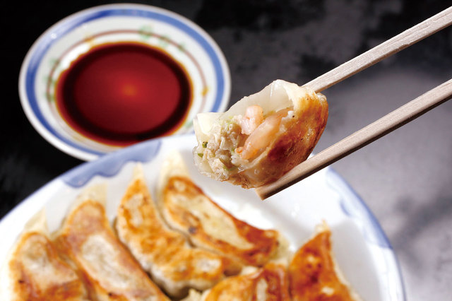 餃子専科Lee 新宿本店（東新宿）　いろいろ餃子 1300円（10個）