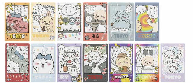 【ちいかわらんど　TOKYO Station】東京みやげ スマホに貼れるサイズのTOKYOステッカー 13種　各330円(税込)