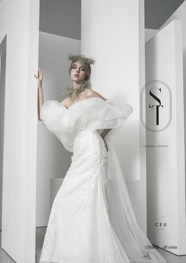 「ST」新作ウェディングドレス　STB0002_Offwhite