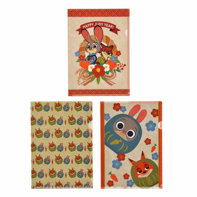 ジュディ・ホップス＆ニック・ワイルド クリアファイル HAPPY JUDY YEAR 440円
