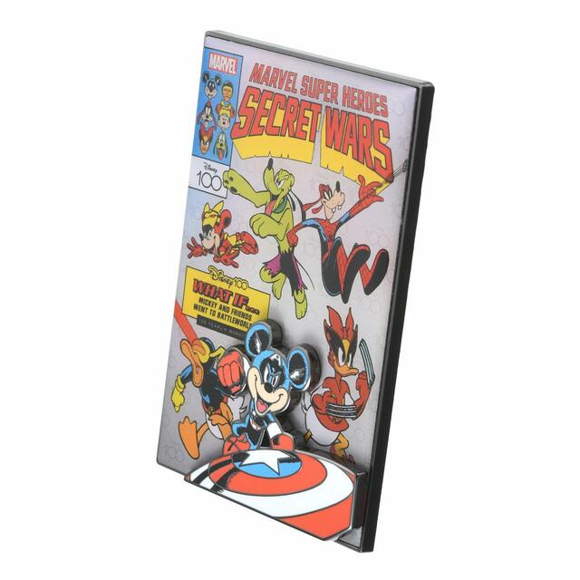 マーベル ミッキー＆フレンズ ピンバッジ Marvel Super Heroes Secret Wars Disney100 special MARVEL comic cover series 2,090円
