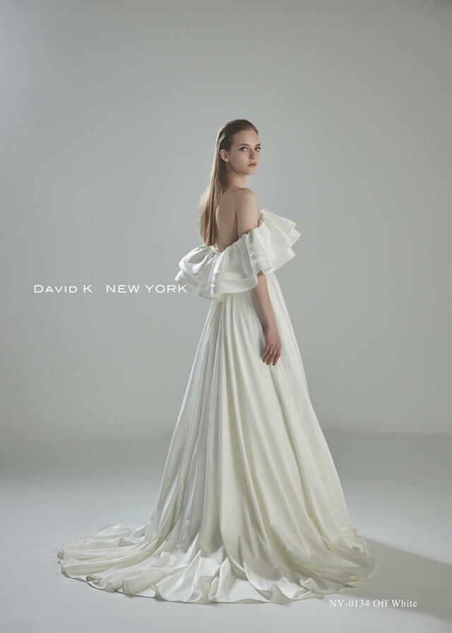 クラウディア｜「DAVID K NEW YORK（デヴィッド ケイ ニューヨーク）新作ウェディングドレス｜NY-0134_Offwhite