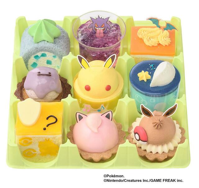 「詰め合わせ内容」<2,700円(税込2,916円) >【プチケーキアソート「ポケモンコレクション(9個入)」】
