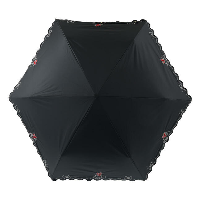 ミニー 折りたたみ傘 晴雨兼用 カラビナ付き SHINY DAY 4,200円