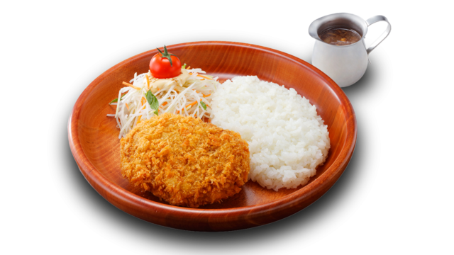 【びっくりドンキー「ハンバーグ屋のメンチカツ」】