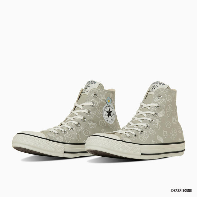 【CONVERSE×可哀想に！コラボシューズ／ALL STAR PT HI/KAWAISOUNI!】タンに描かれているキャラの表情は左右で異なります