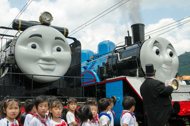 千頭駅でのセレモニーの様子(2)