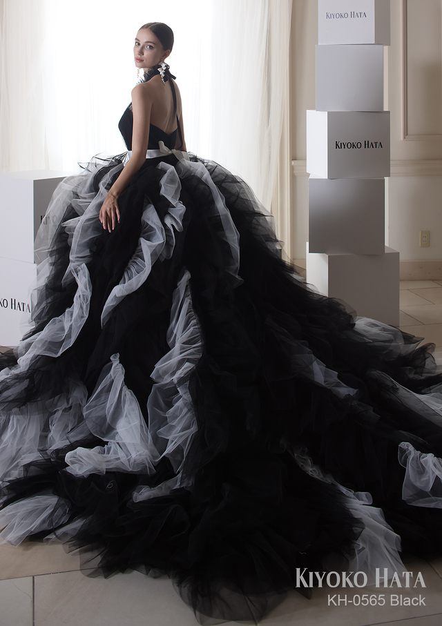 【KIYOKO HATA キヨコハタ】新作ウェディングドレス：KH-0565_Black