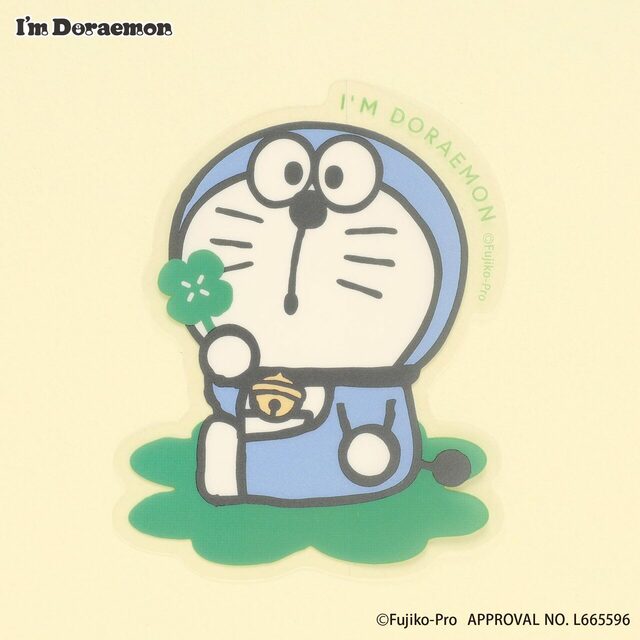 【I'm Doraemonシリーズ新商品】クリアステッカー 全3種 各¥385／人気のドラえもんのクリアステッカーに新柄登場